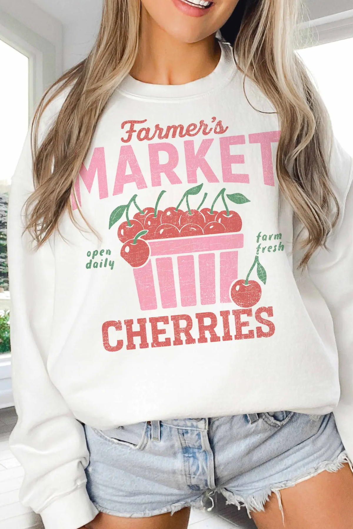 Farmer's Market Cherries Sweatshirt