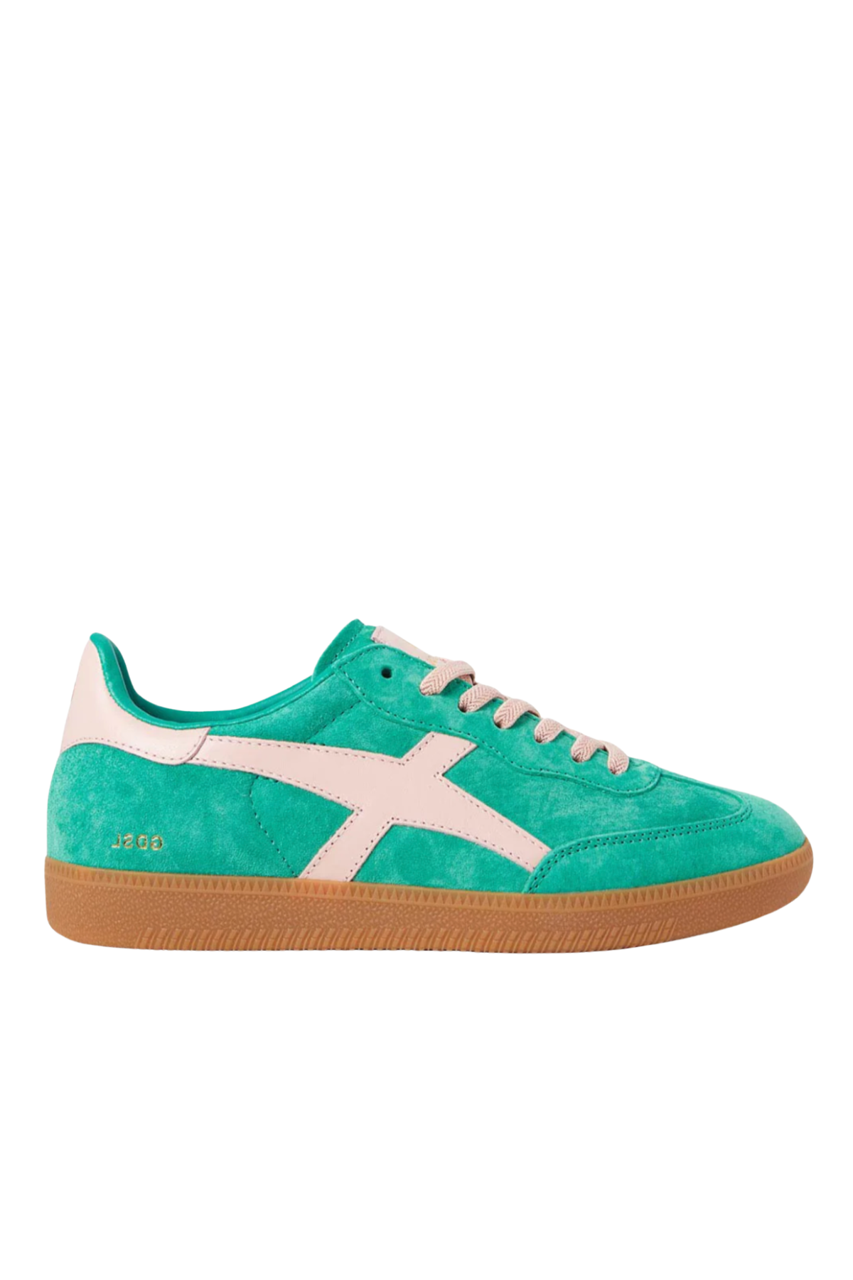 Crossroads Pine/Pink Suede Sneaker