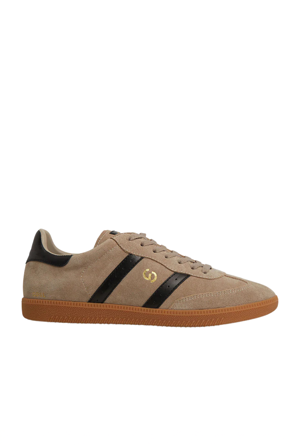 Parallel Mens Mushroom/Black Suede Sneaker