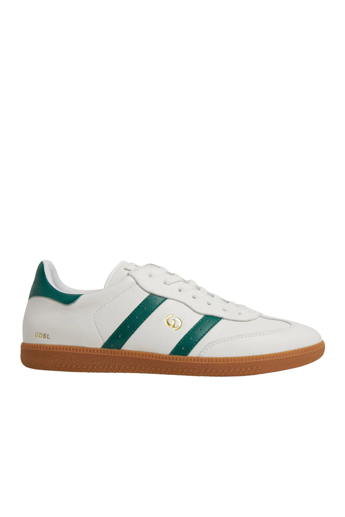 Parallel White/Green Leather Sneaker