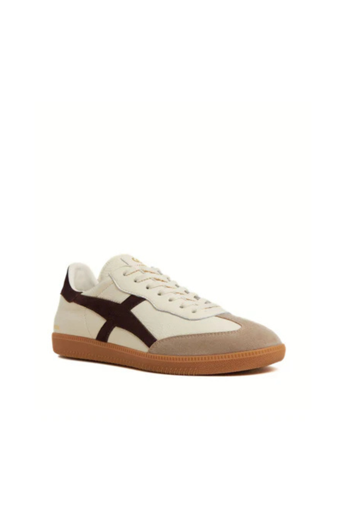 Crossroads Ivory/Coffee Leather Sneaker