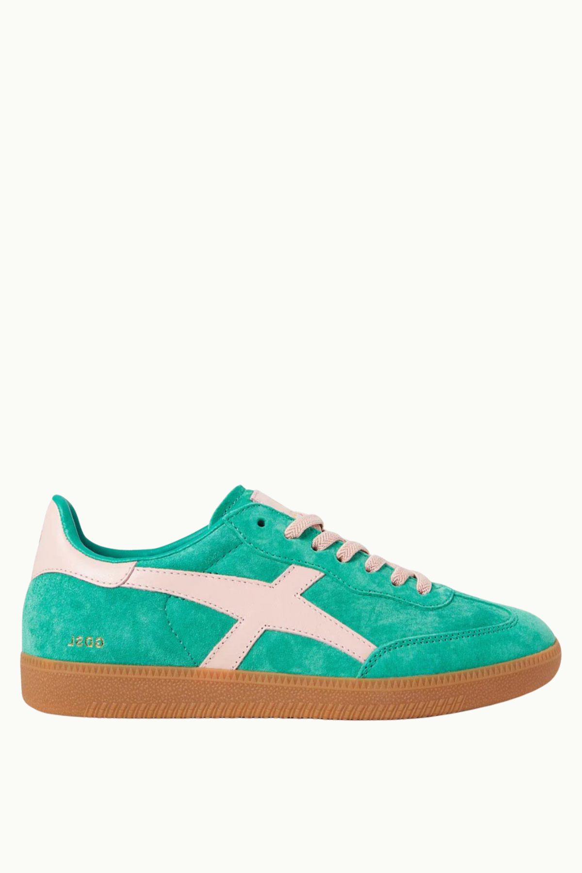 Crossroads Pine/Pink Suede Sneaker