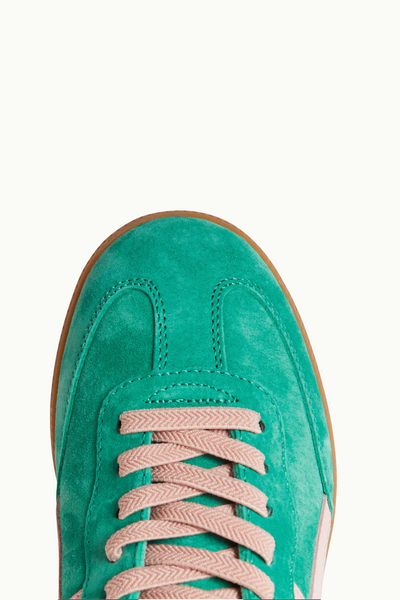 Crossroads Pine/Pink Suede Sneaker