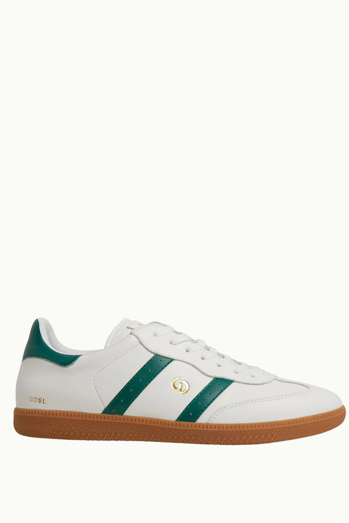 Parallel White/Green Leather Sneaker