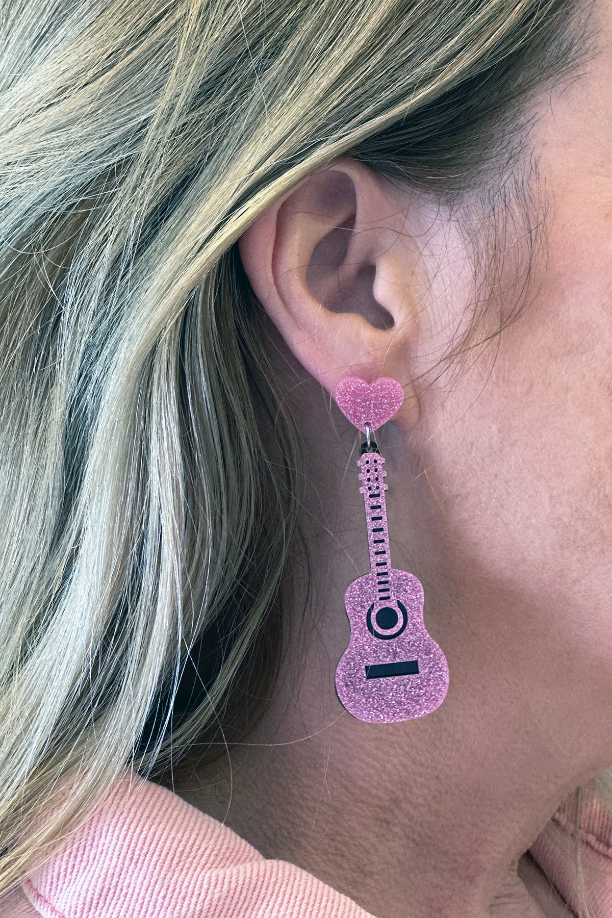 Love Guitar Earrings