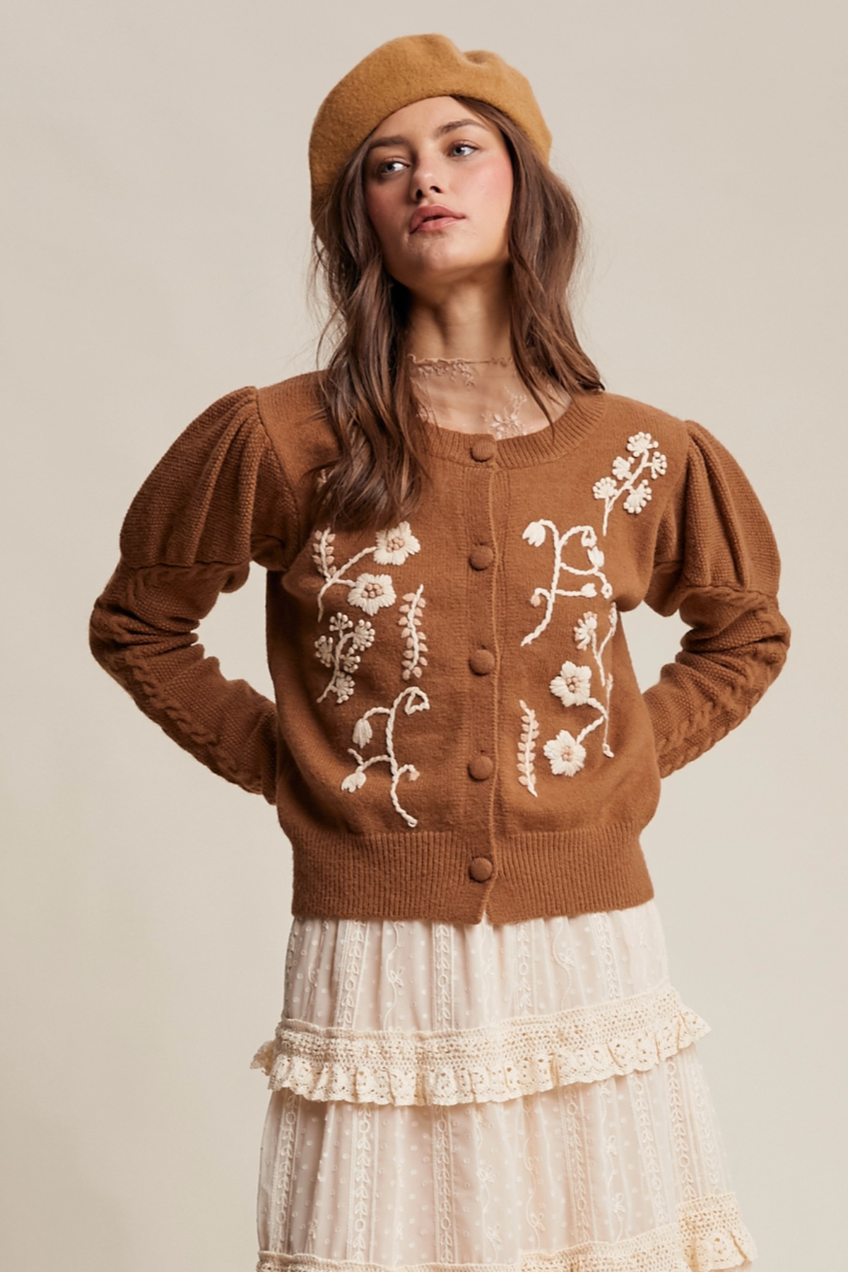 Heirloom Embroidered Cardigan