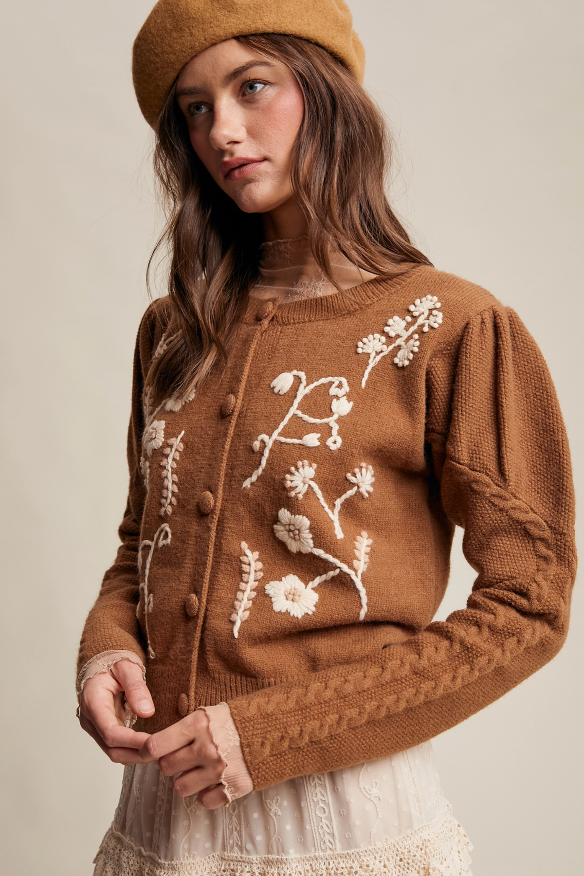Heirloom Embroidered Cardigan
