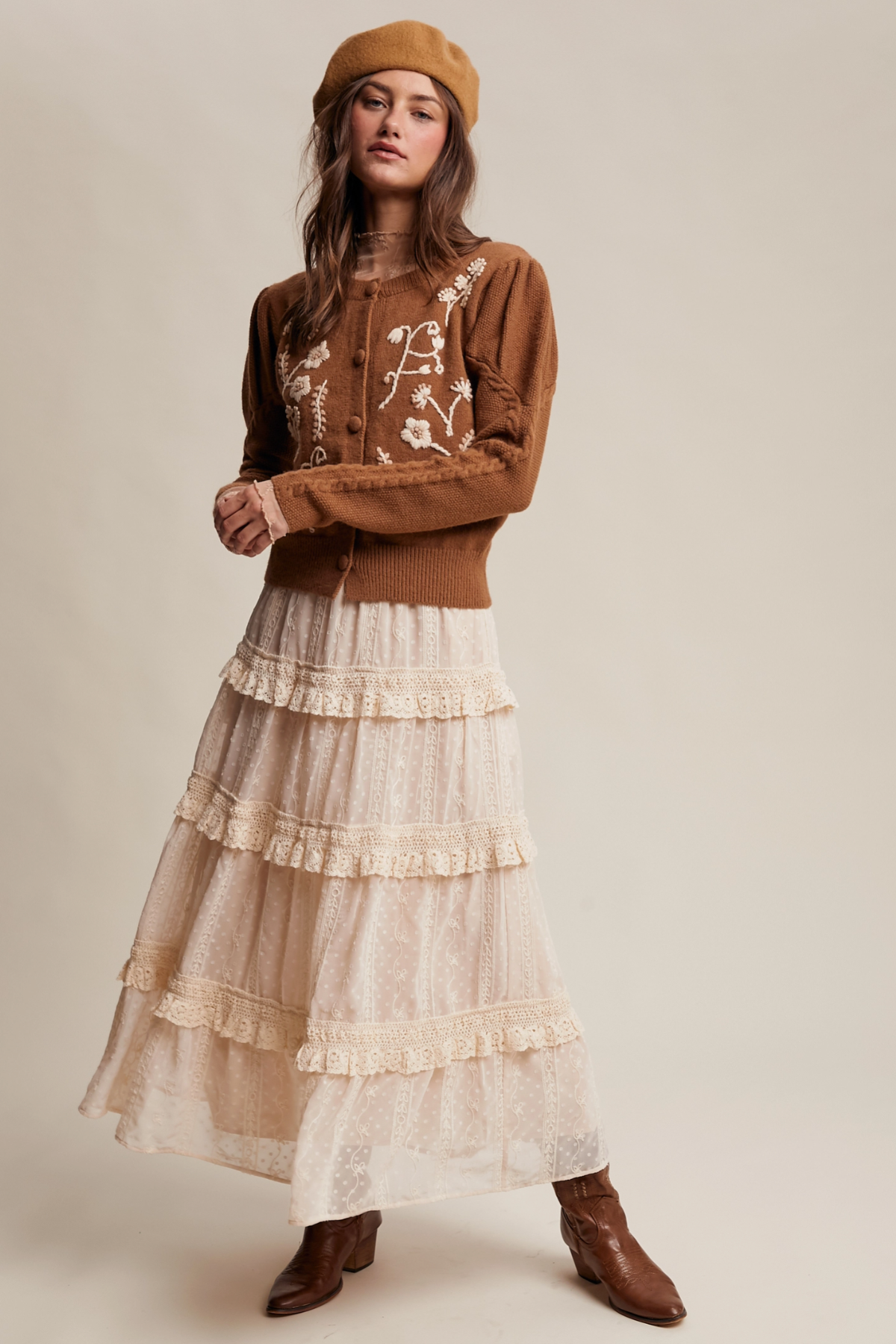 Heirloom Embroidered Cardigan