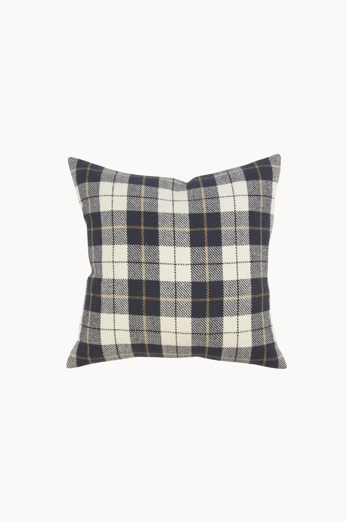 Hickory Black & White Check Cushion