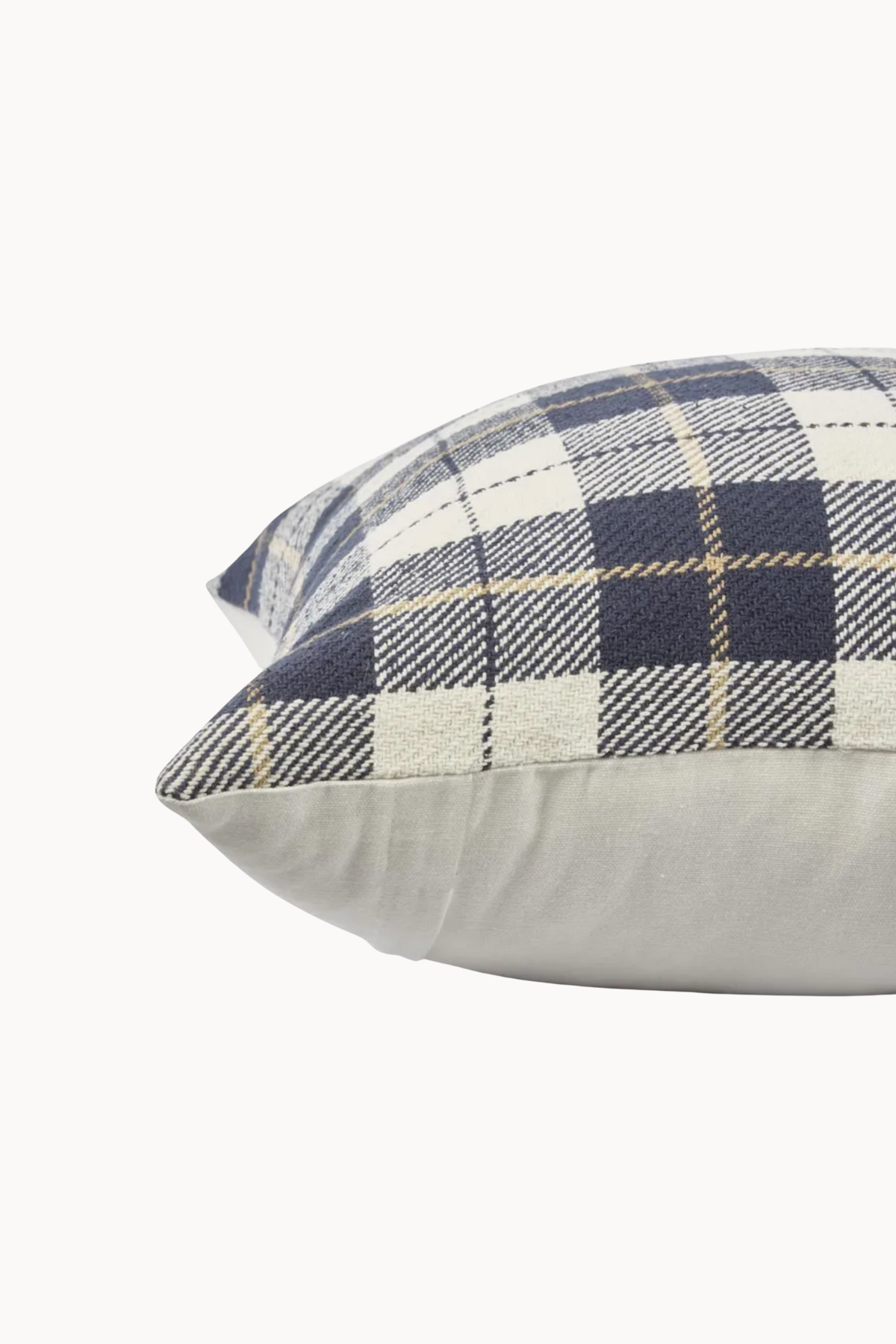 Hickory Black & White Check Cushion