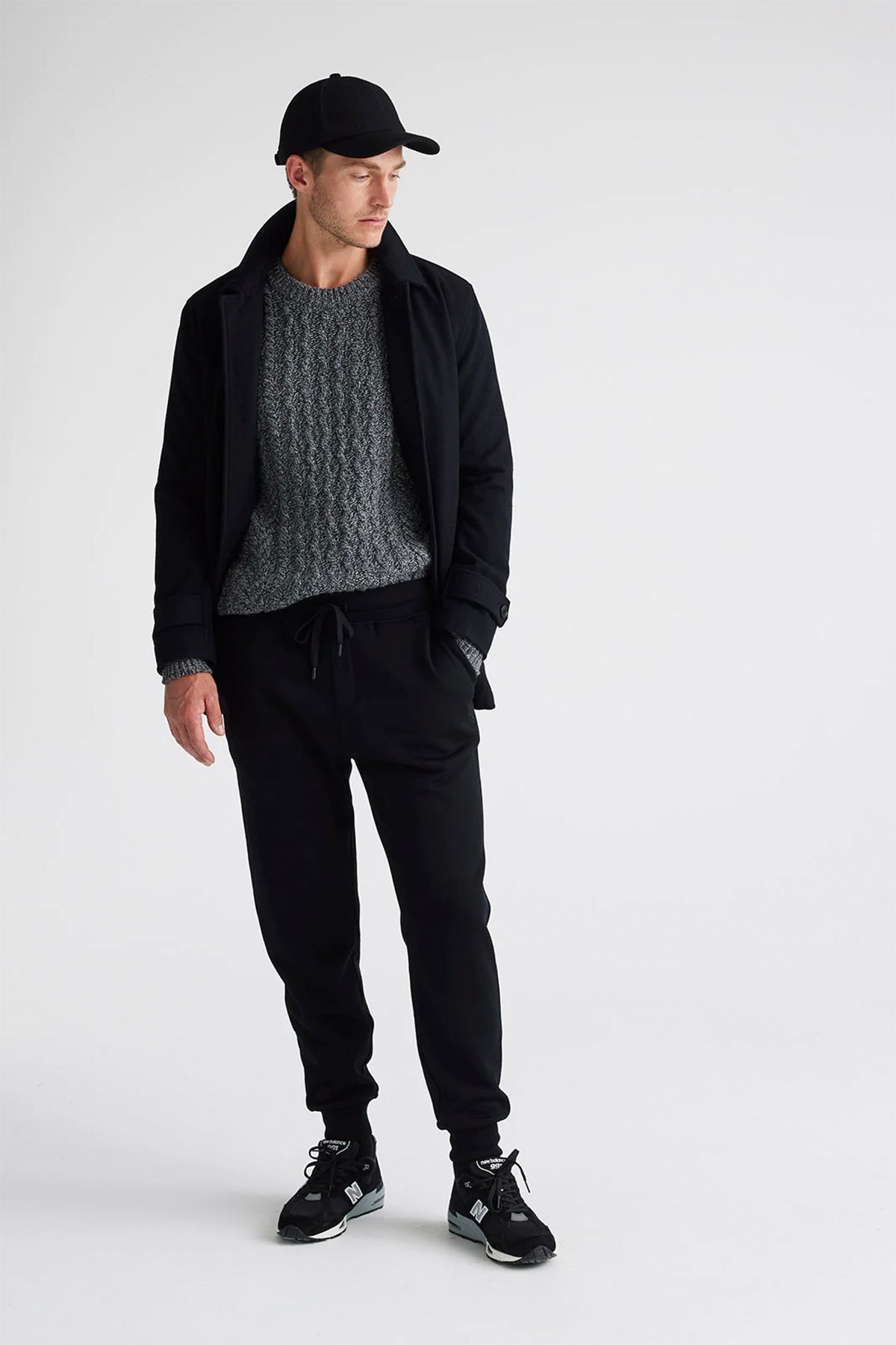 Honeycomb Cable Jumper Charcoal Mix