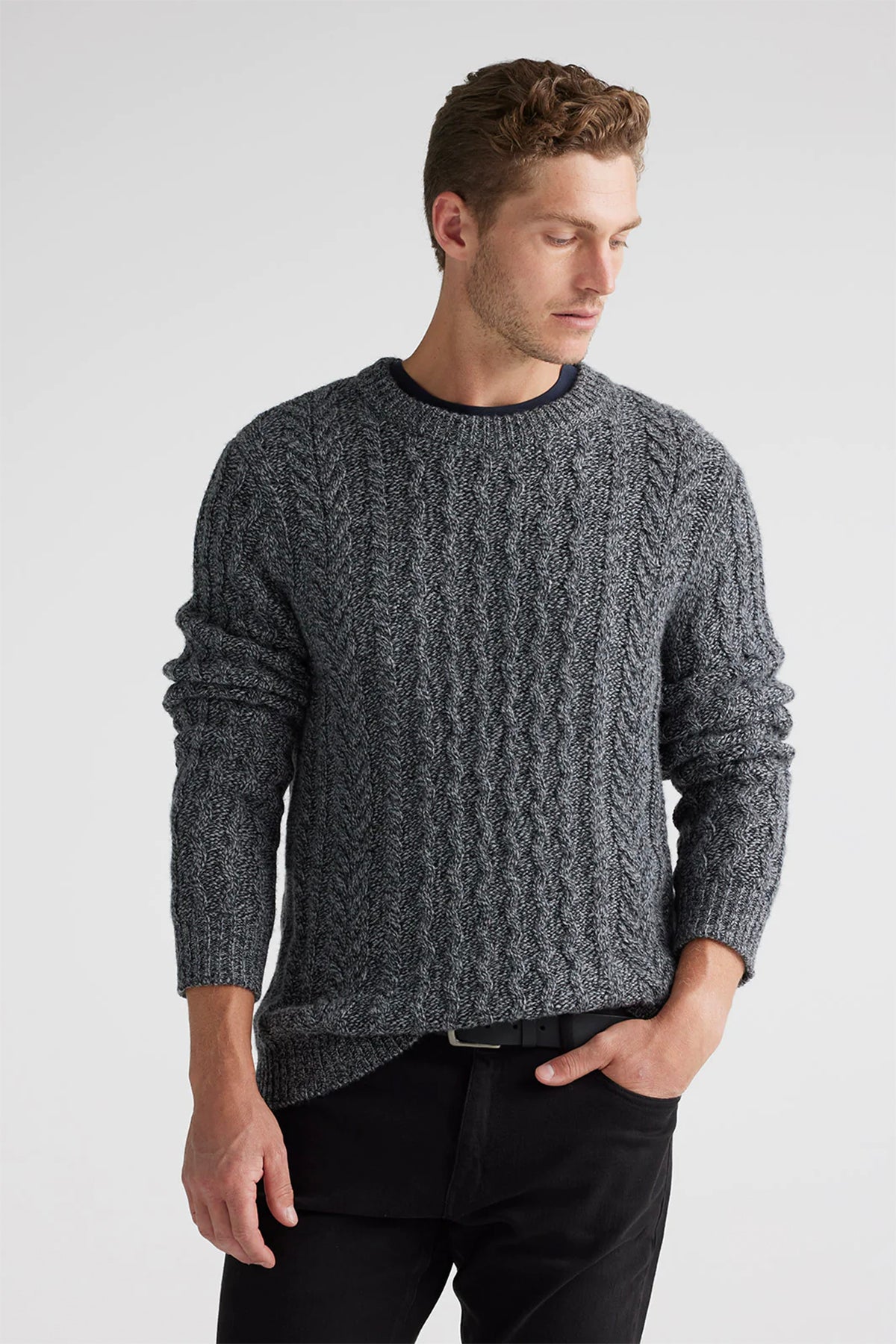 Honeycomb Cable Jumper Charcoal Mix
