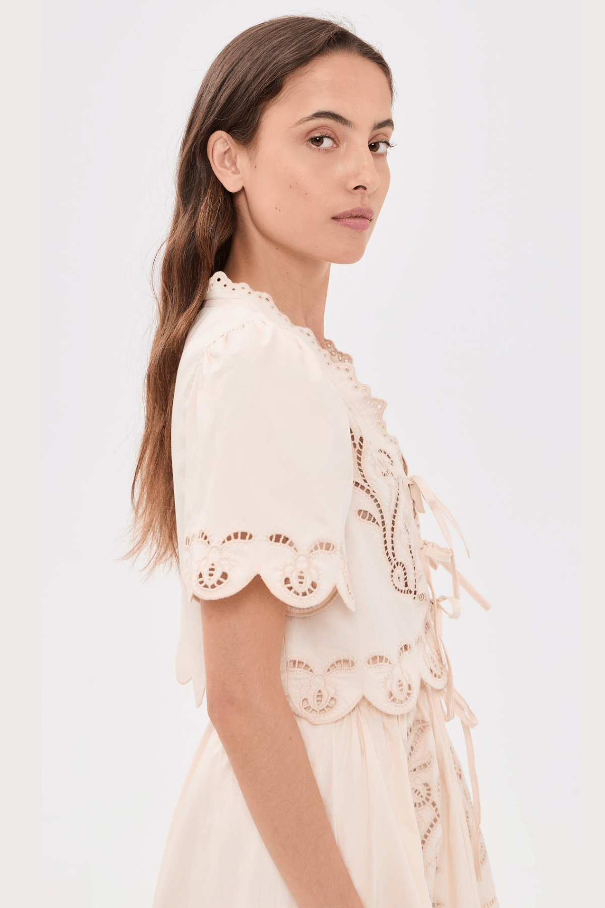 Honeysuckle Cutwork Blouse