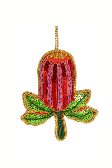 Banksia Beauty Sequin Tree Decoration