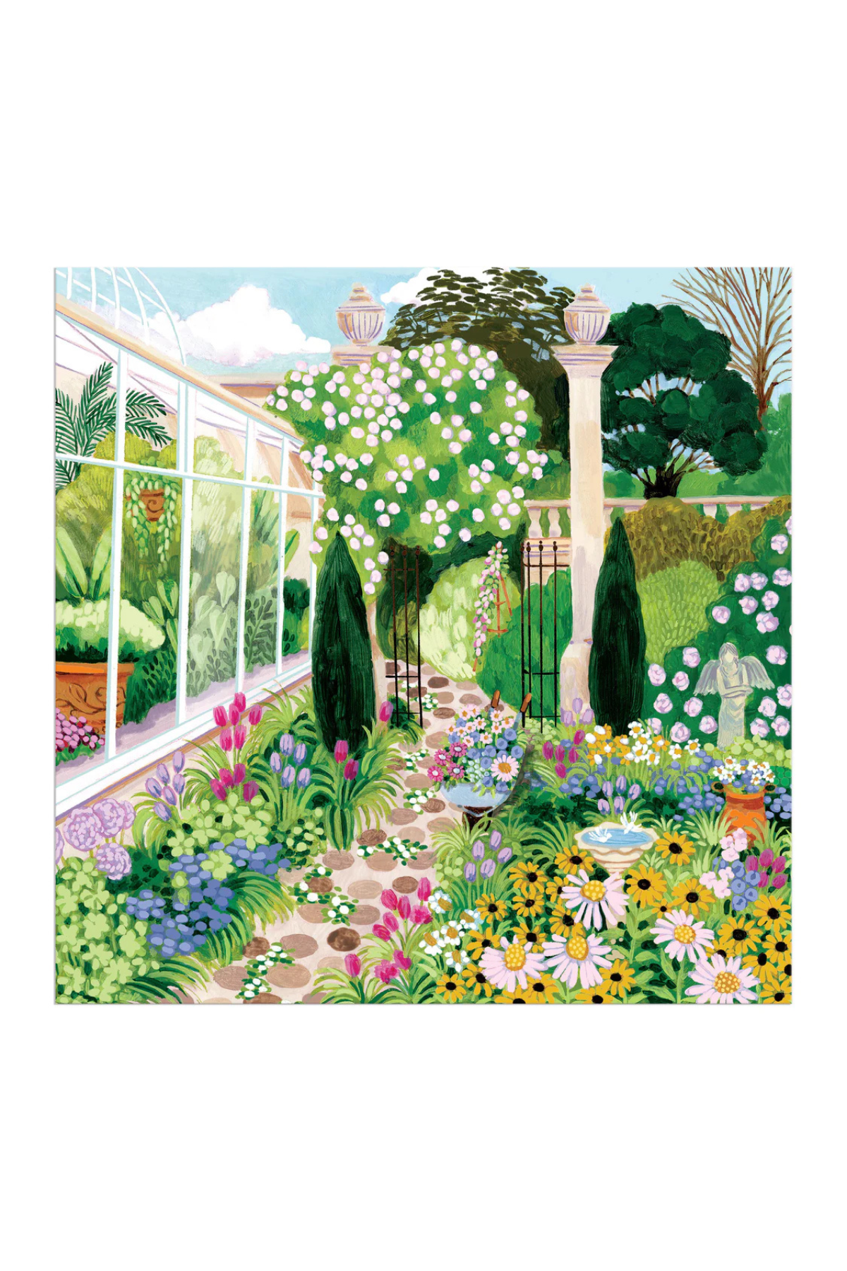 Galison Evergreen Gardens Puzzle 500pc