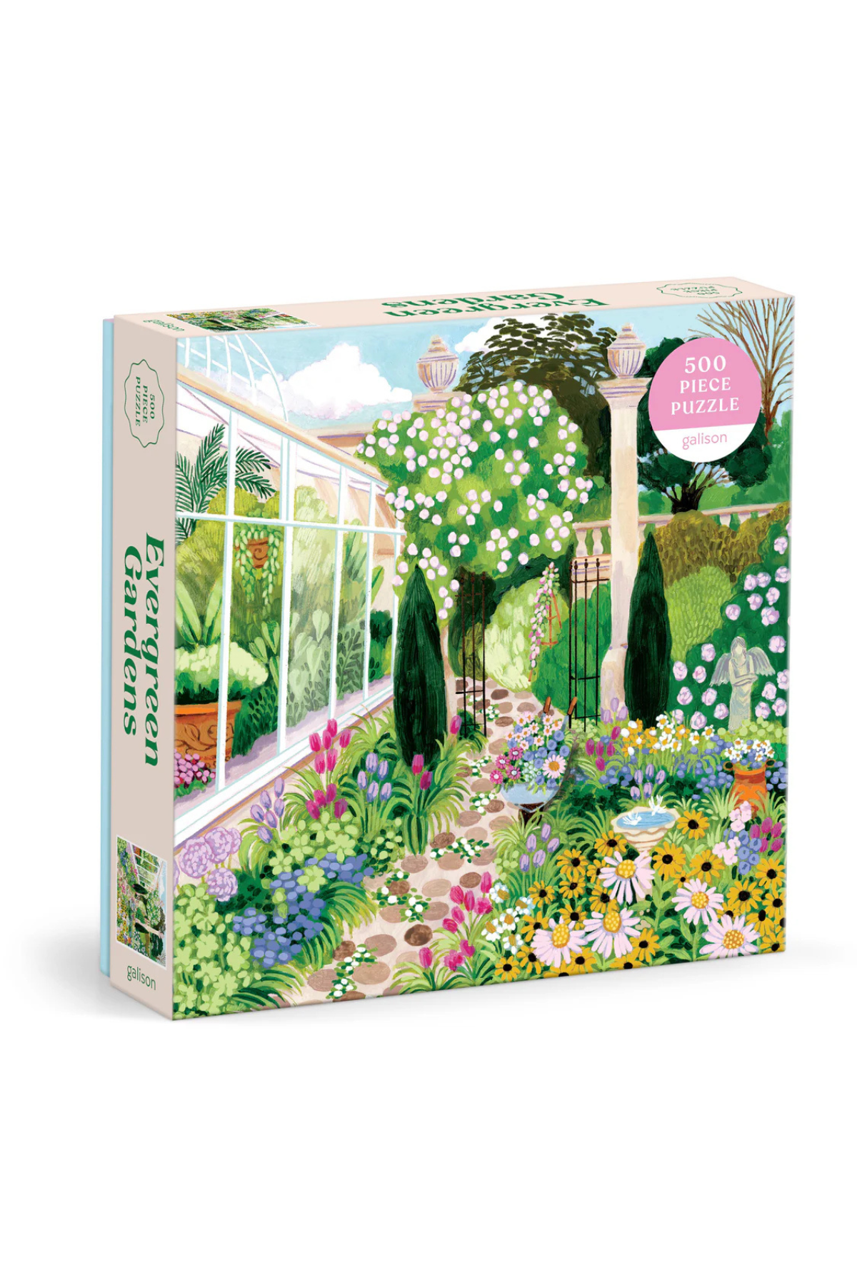 Galison Evergreen Gardens Puzzle 500pc