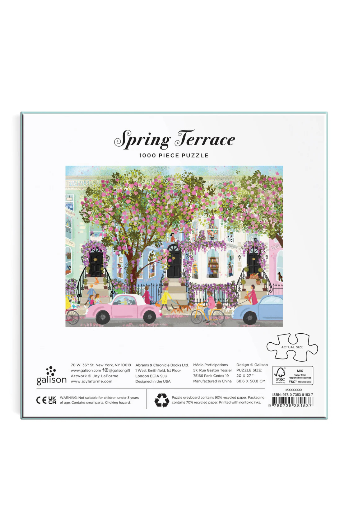 Galison Joy Laforme Spring Terrace 1000pc