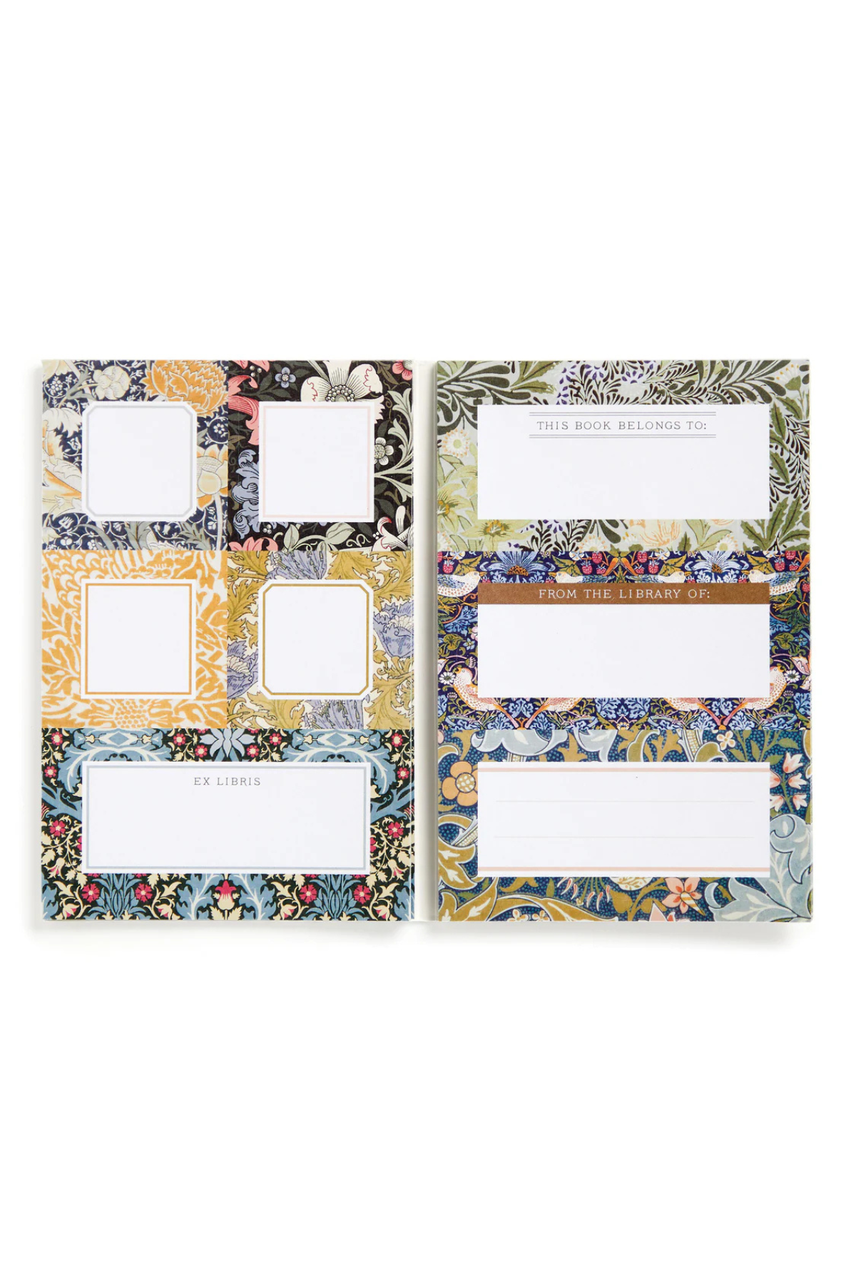 Galison William Morris Book of Labels Multi-Coloured