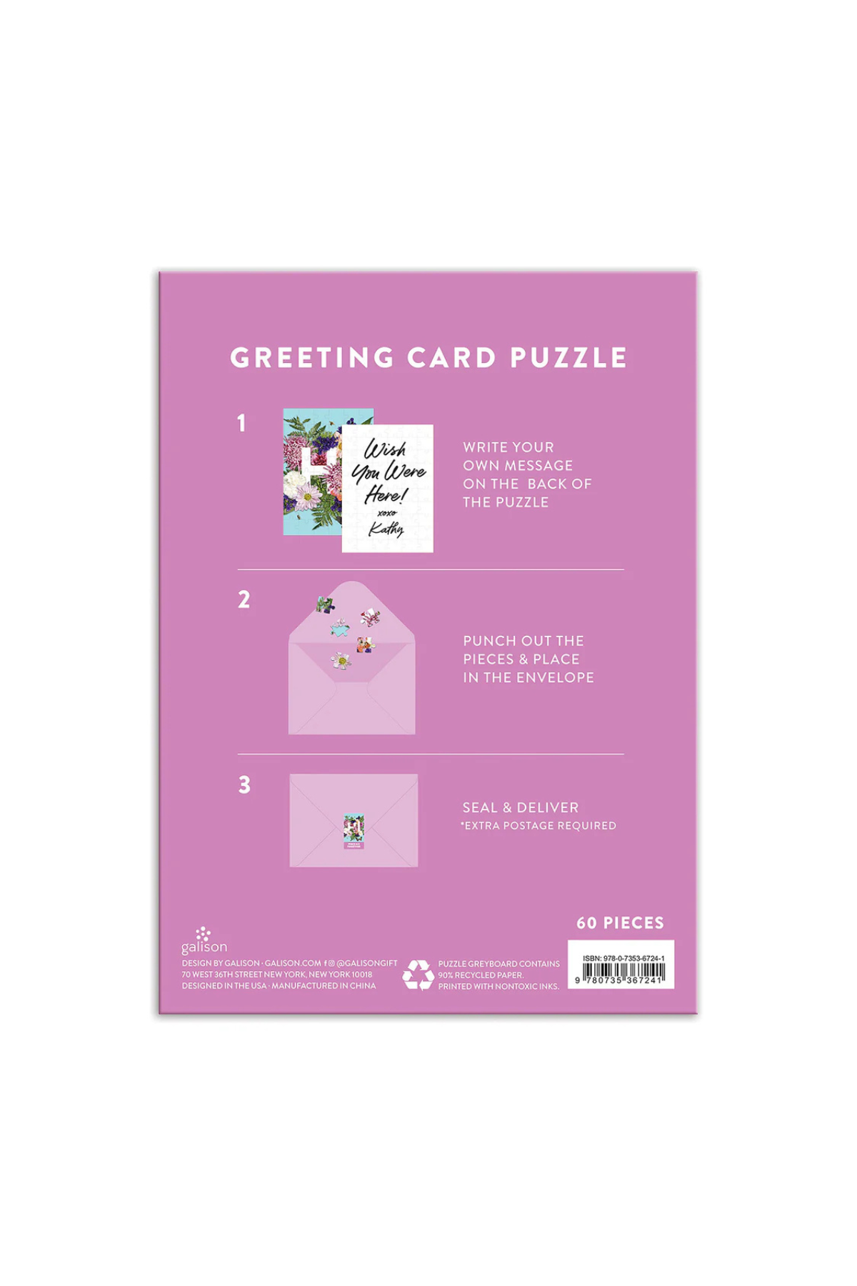 Say It With Flowers Puzzle Card