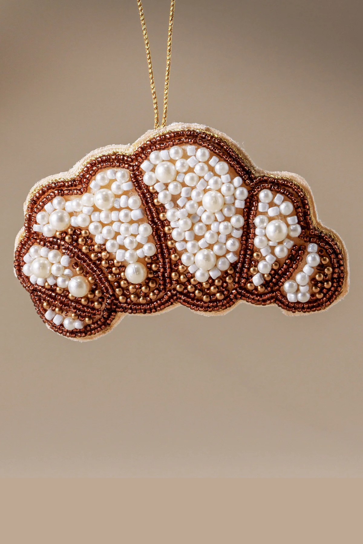 Croissant Beaded Decoration