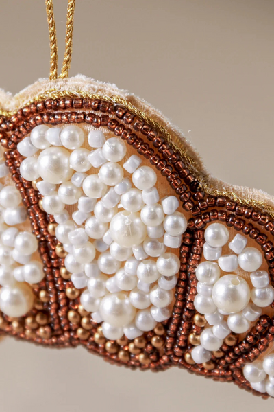 Croissant Beaded Decoration