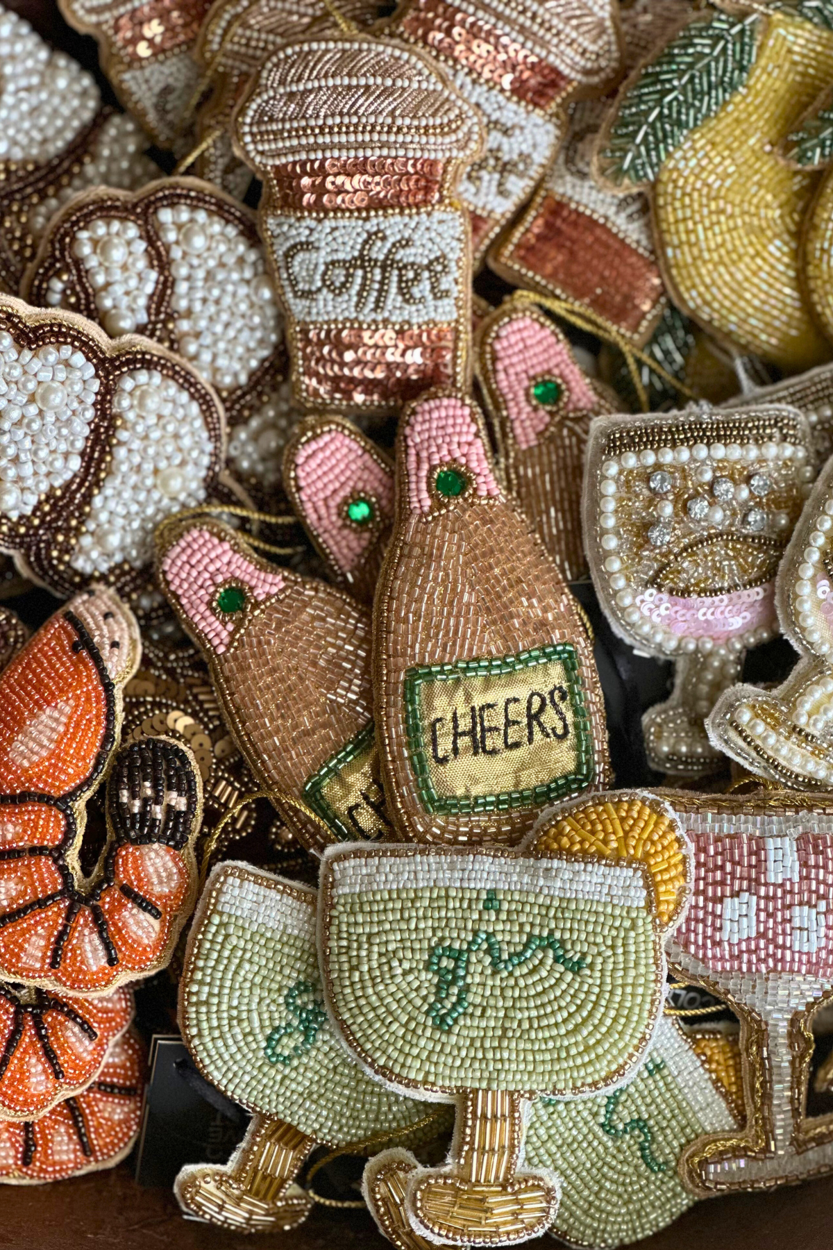 Coffee Beaded Decoration