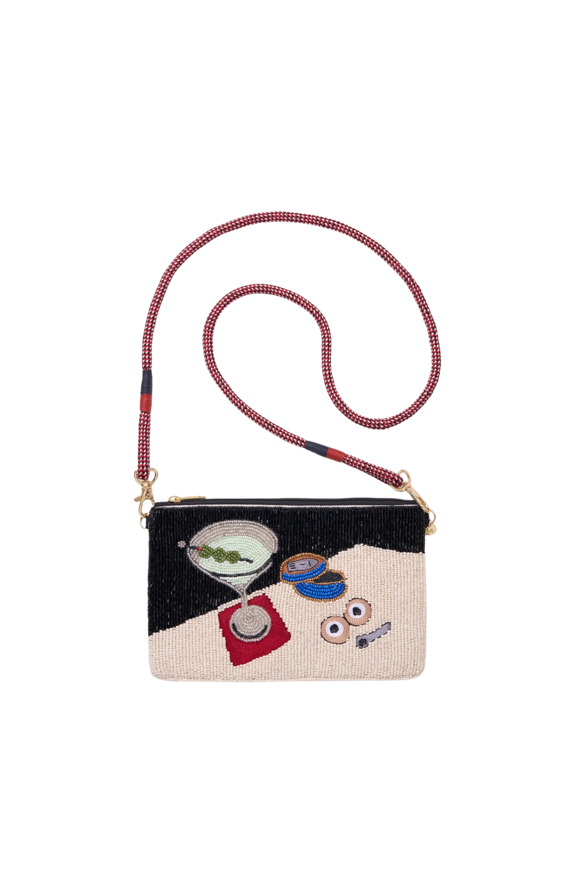 Leila Martini + Caviar Beaded Bag