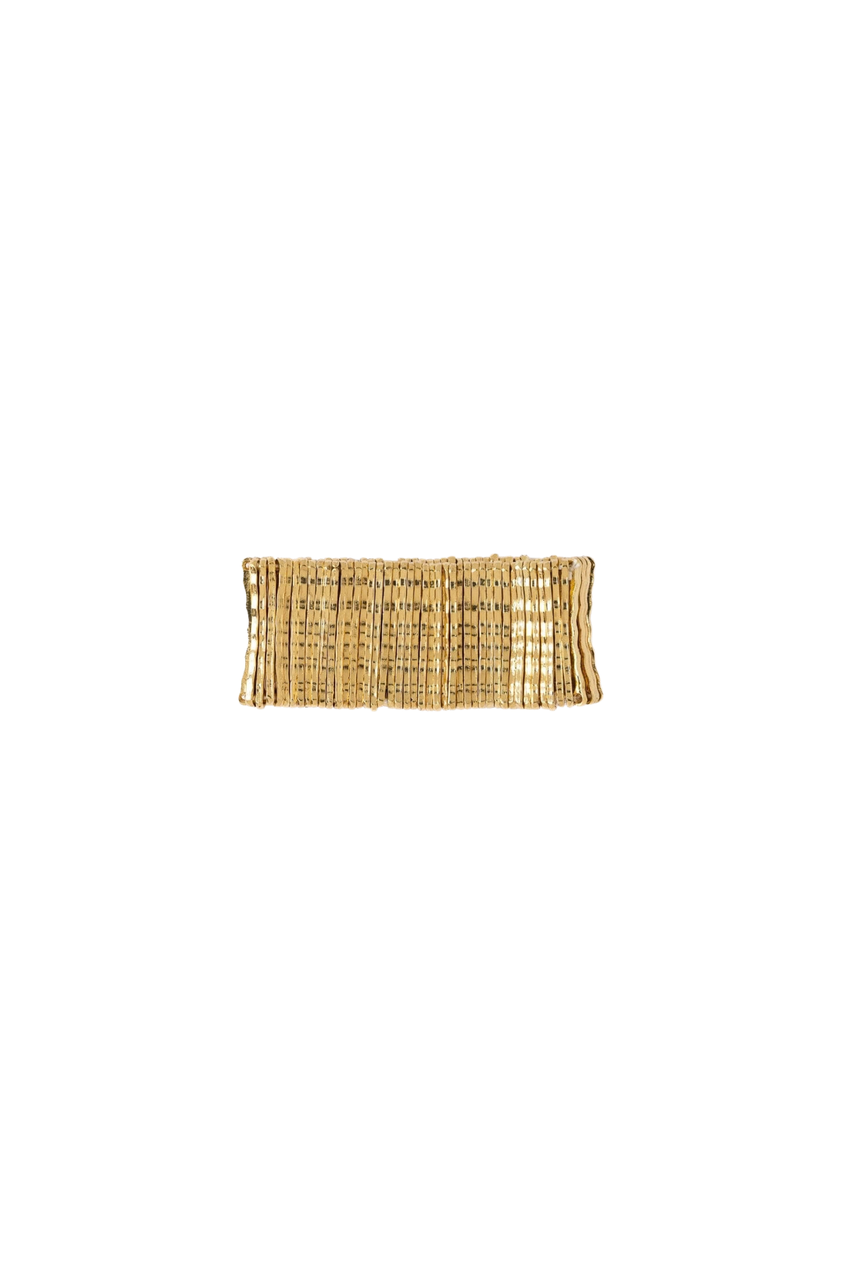 Winnie Wide Stretch Bracelet Brass