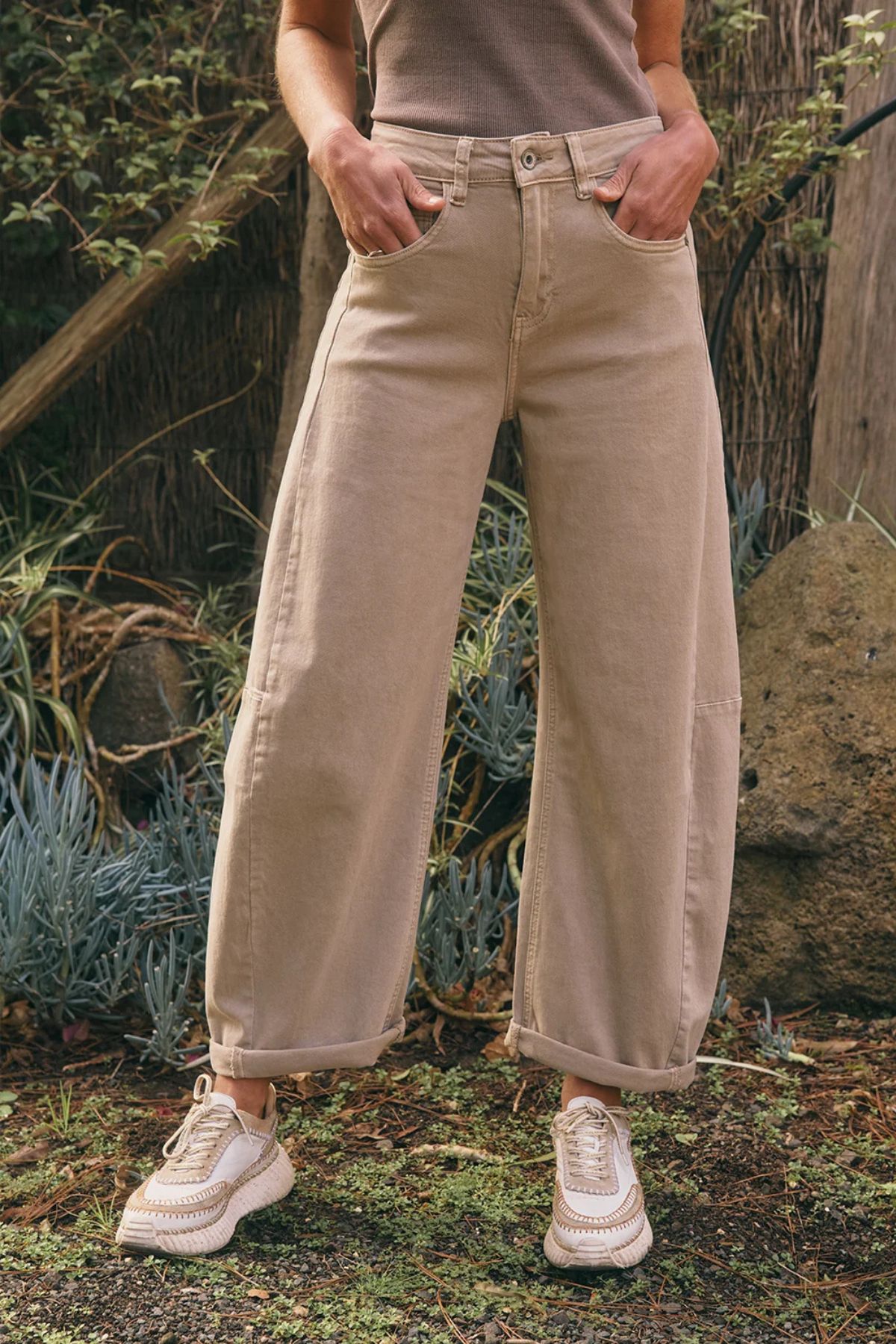 Idaho Barrel Jean Taupe