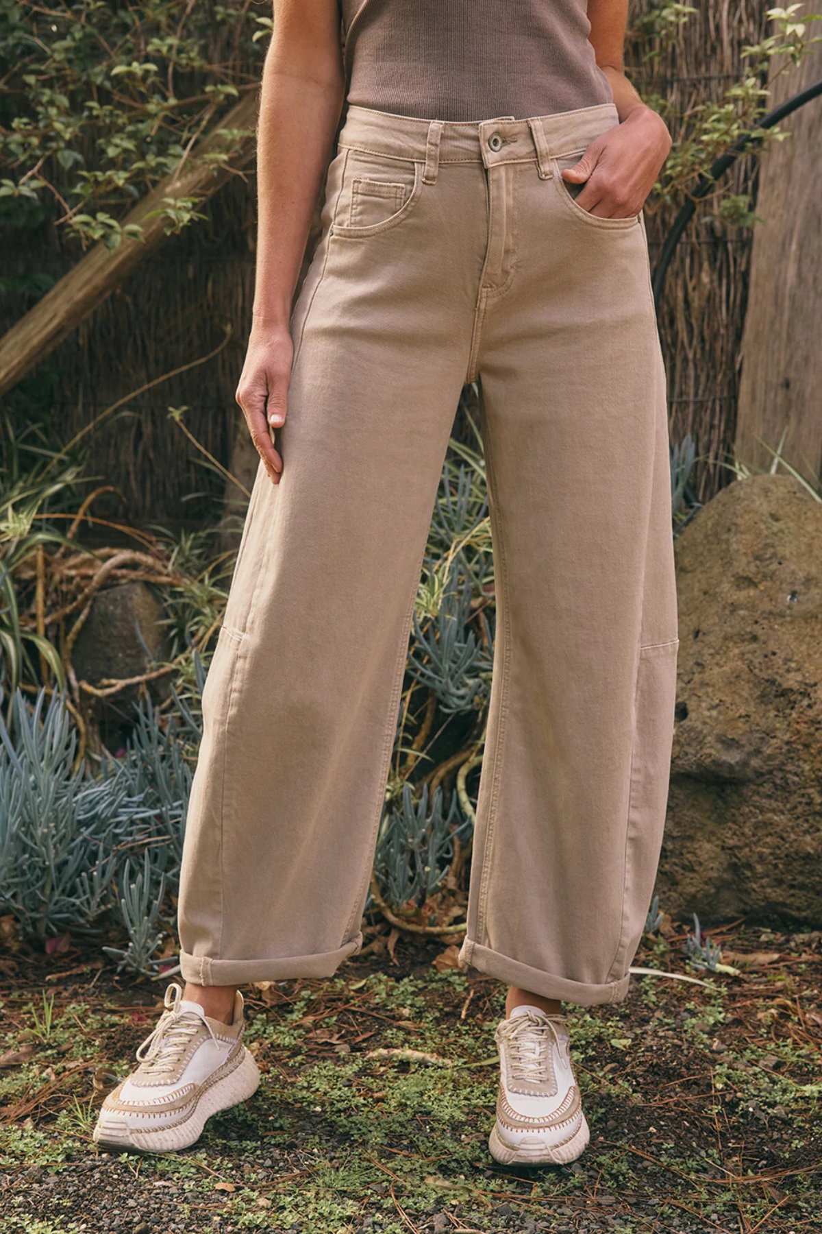 Idaho Barrel Jean Taupe