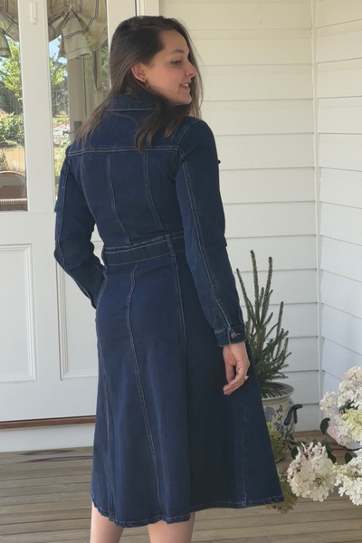 Italian Star Adele Denim Dress