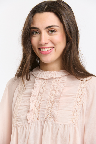 Angel Cropped Blouse Soft Pink