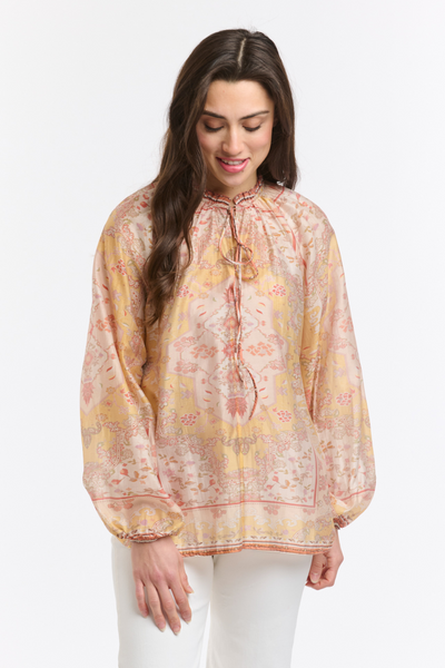 Emily Ruffle Collar Blouse Saffron
