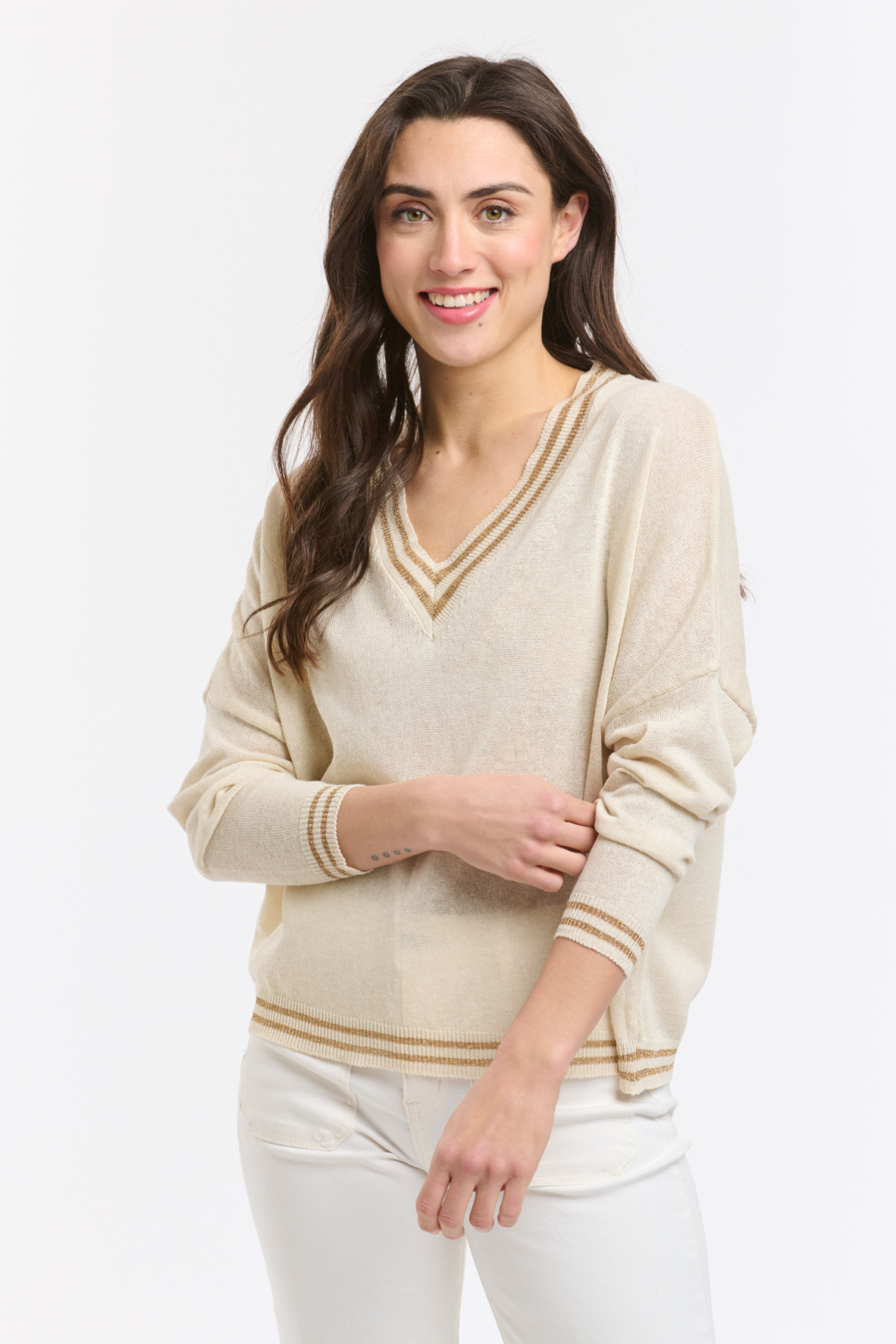 Lurex College Knit Calce