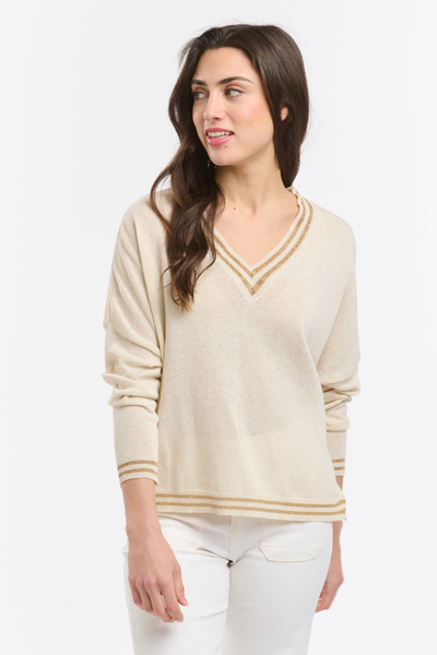 Lurex College Knit Calce