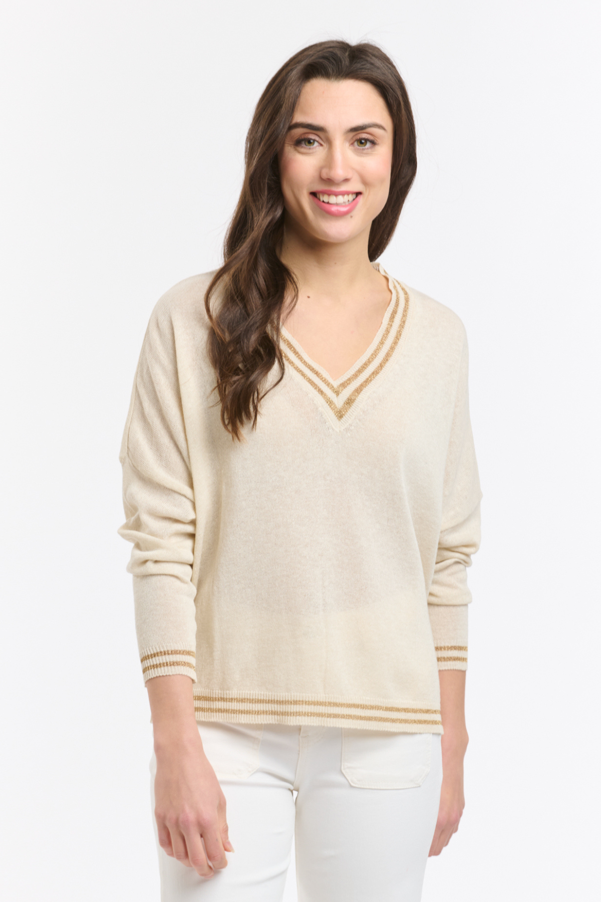 Lurex College Knit Calce
