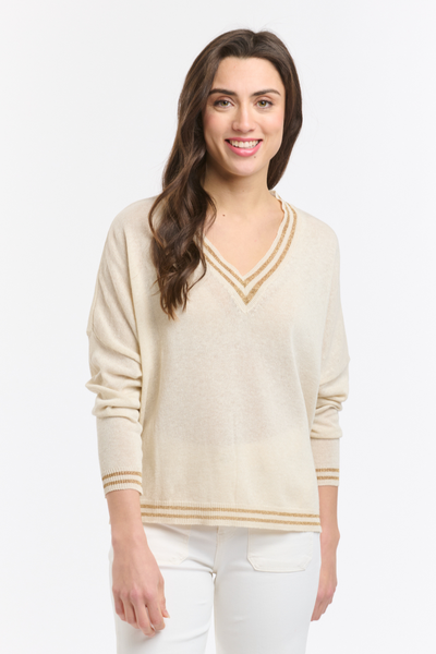 Lurex College Knit Calce