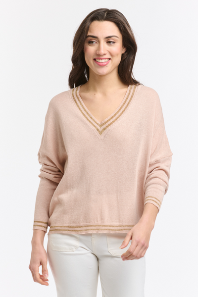 Lurex College Knit Cipria