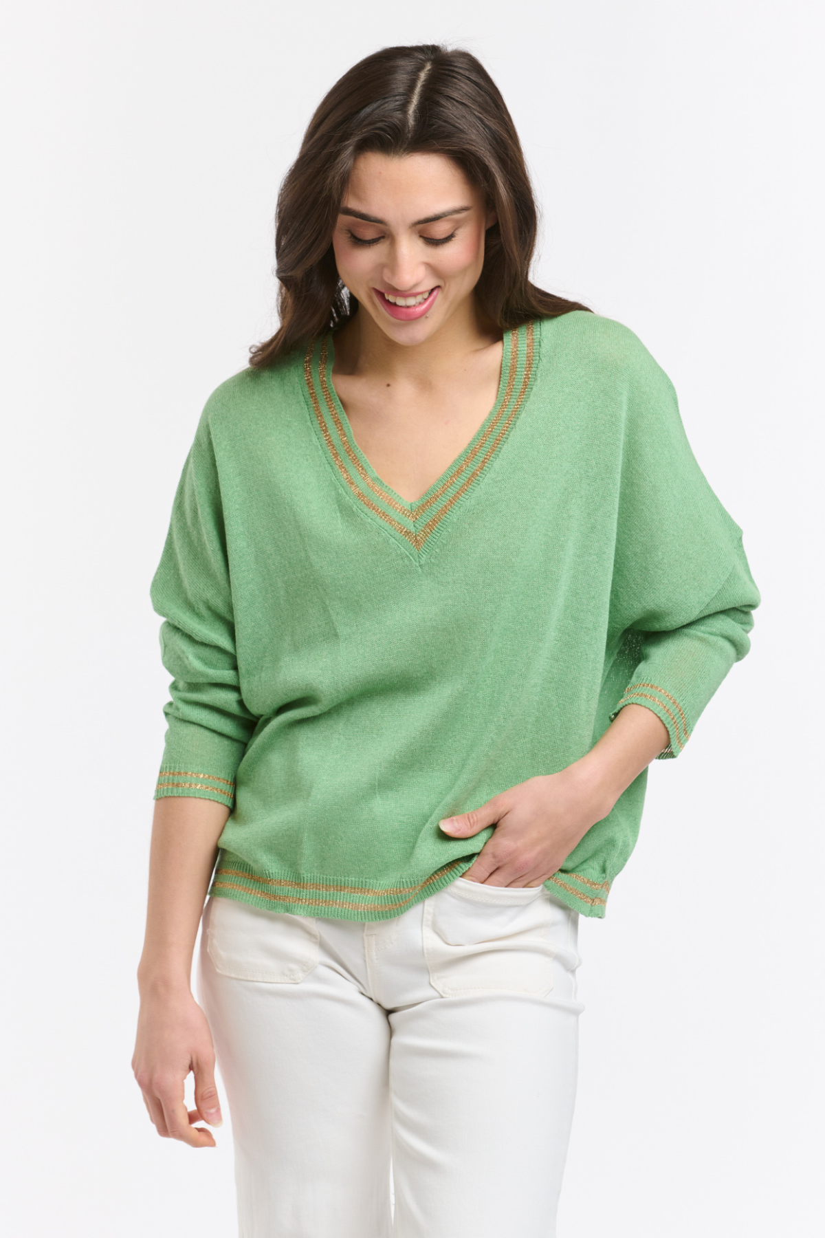 Lurex College Knit Menta