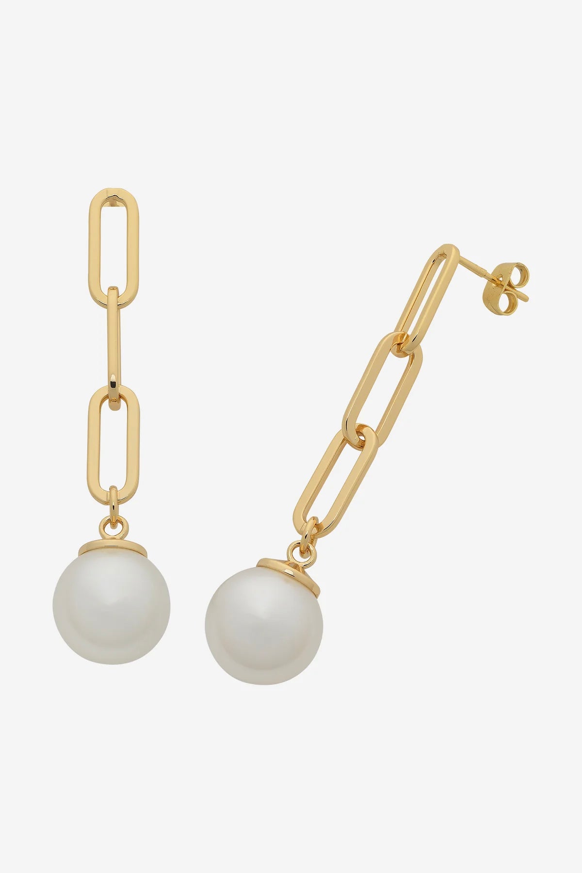 Jolene Gold Pearl Earring