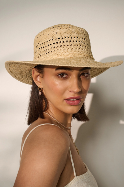 Joyce Straw Hat Beige