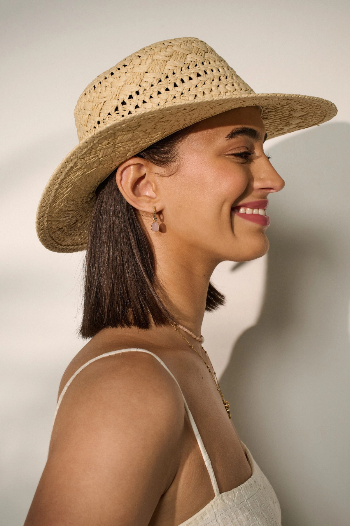 Joyce Straw Hat Beige