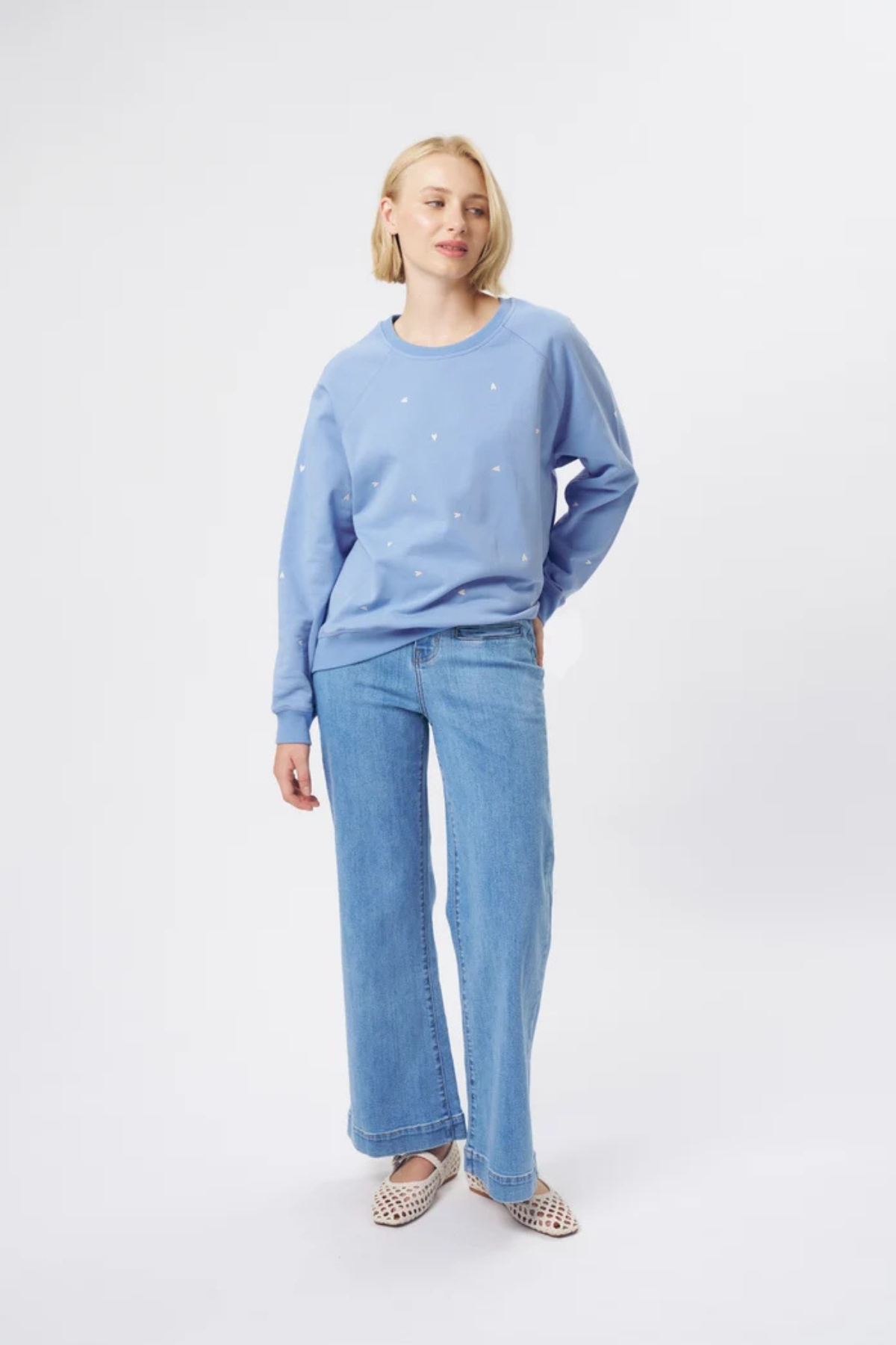 Freya Jean Heart 70s Blue