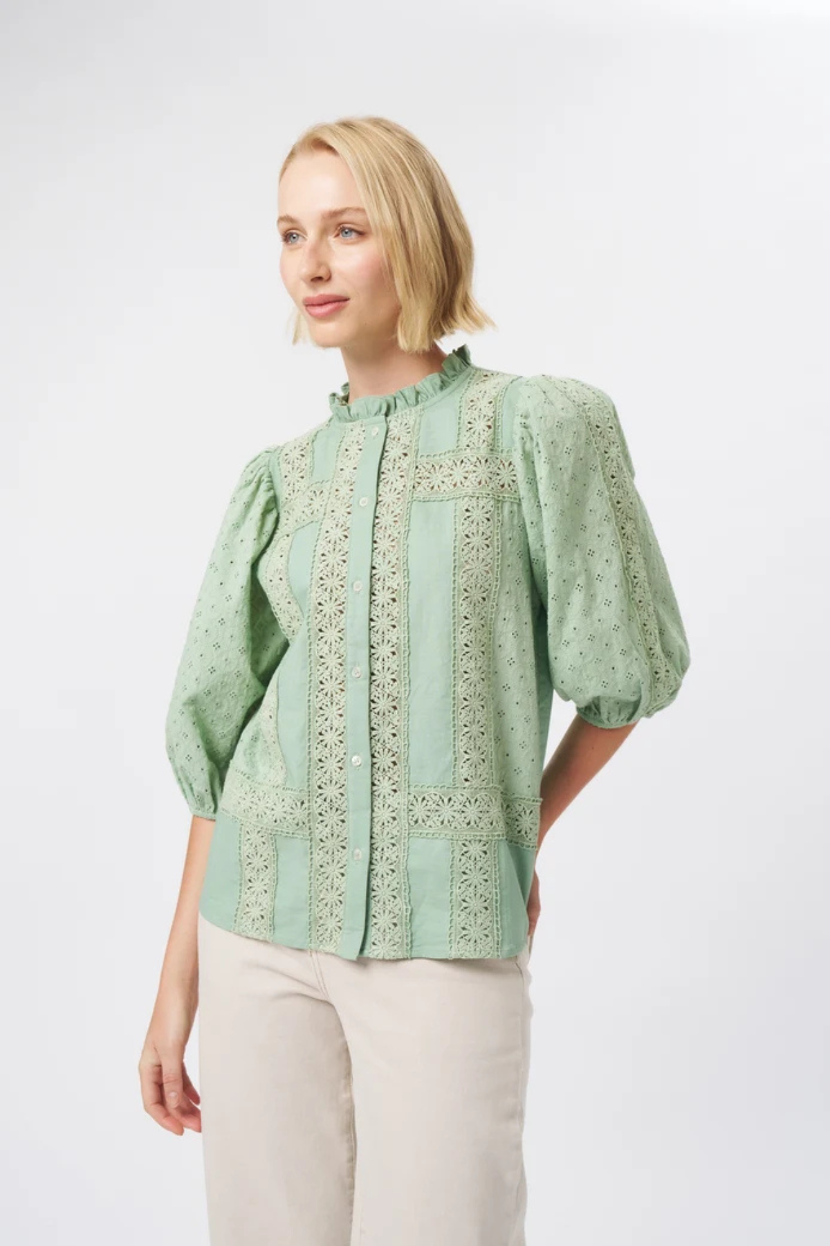 Isabella Blouse Grape Green