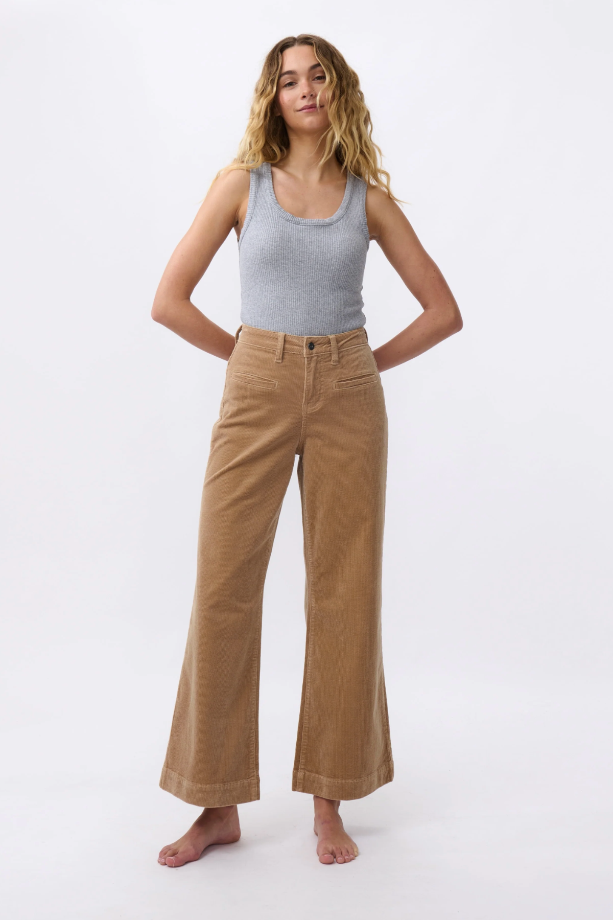 Freya Cord Jean Camel