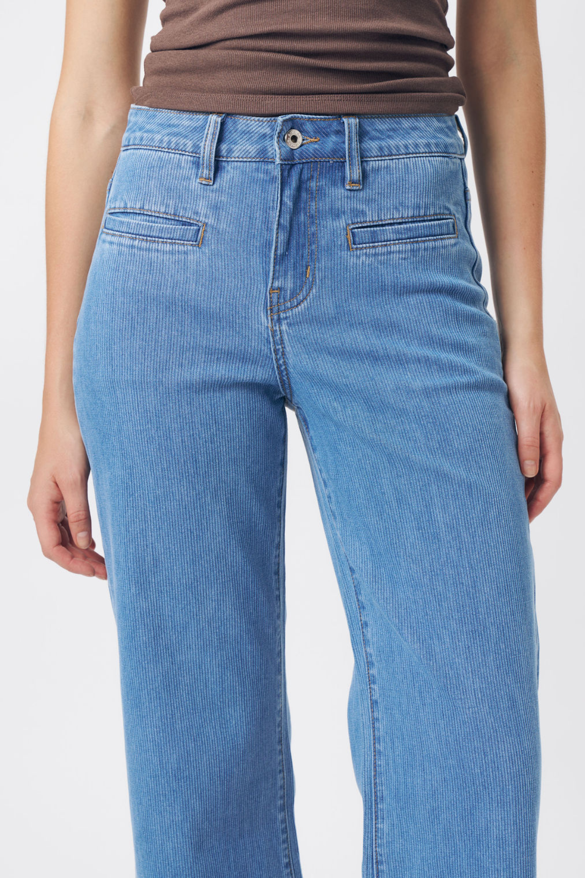 Freya Jean Cord Mid Blue