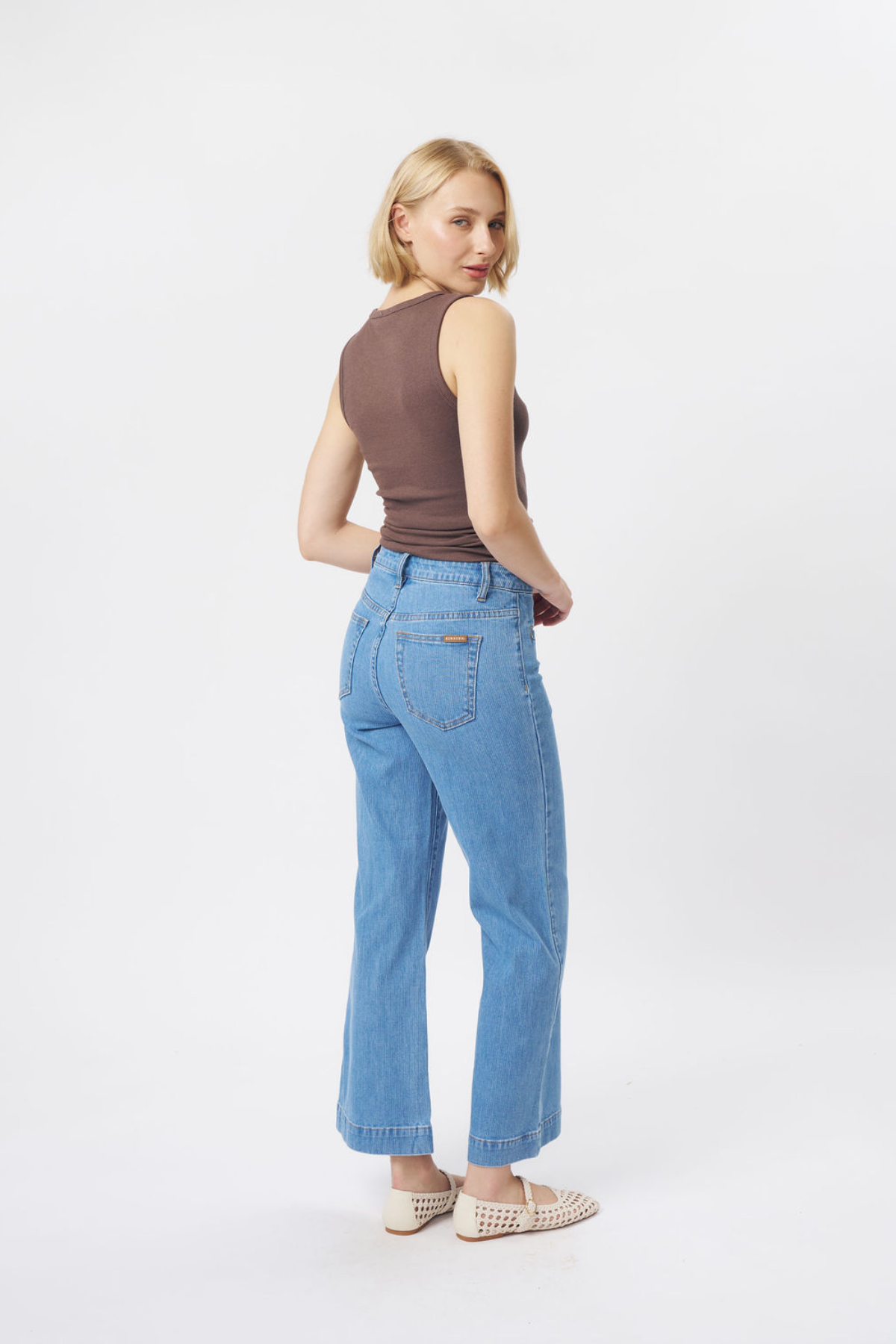 Freya Jean Cord Mid Blue