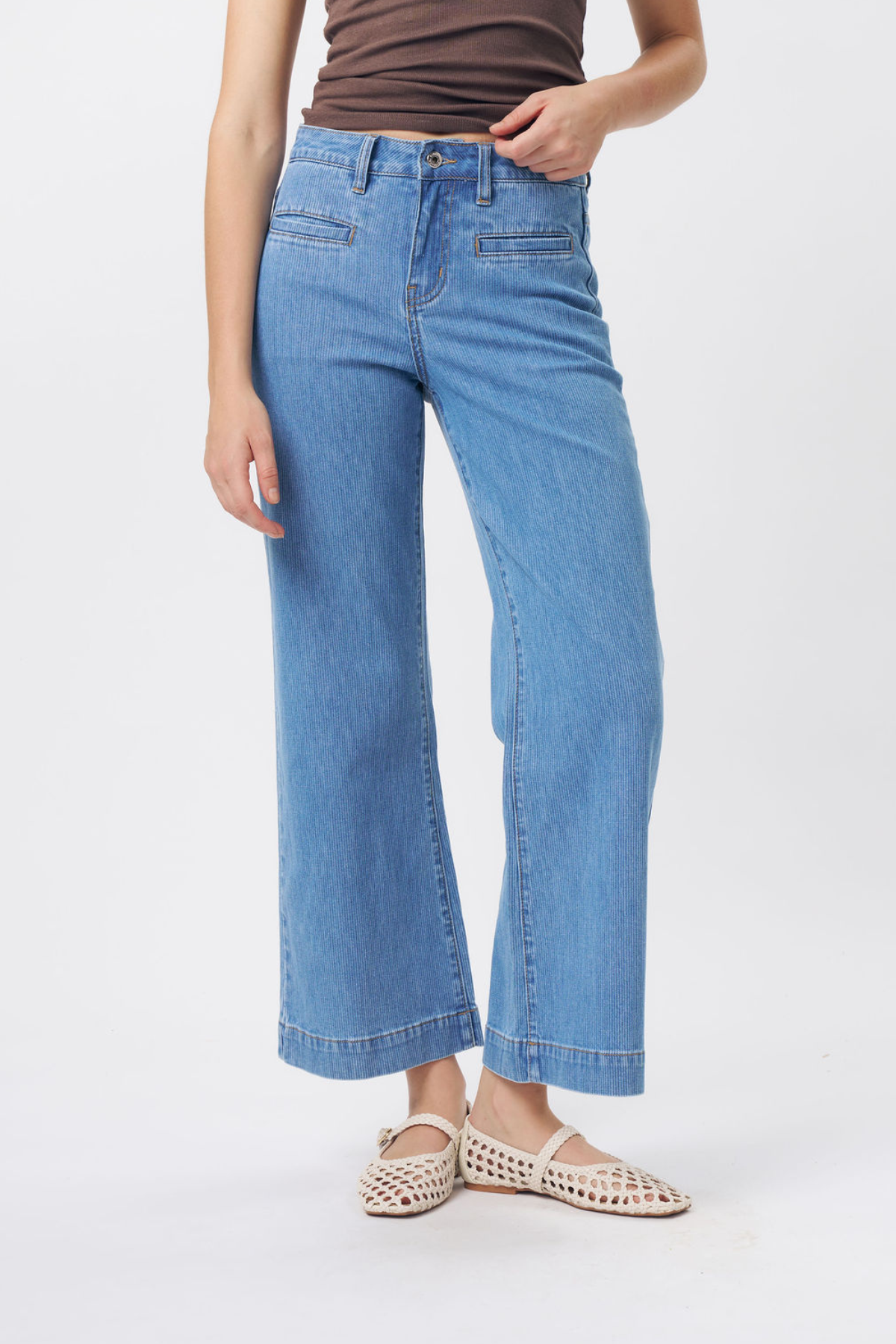 Freya Jean Cord Mid Blue