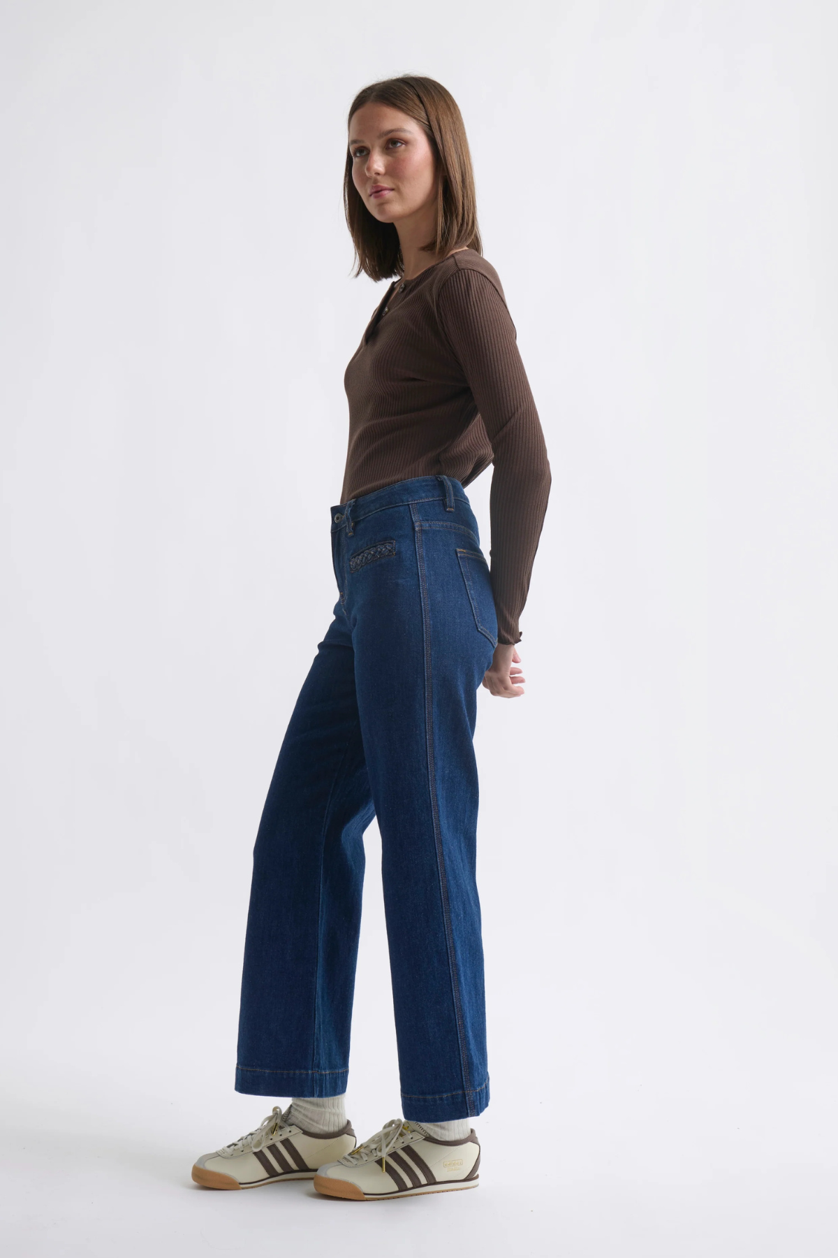 Freya Jean Plait Pocket Palisade Blue