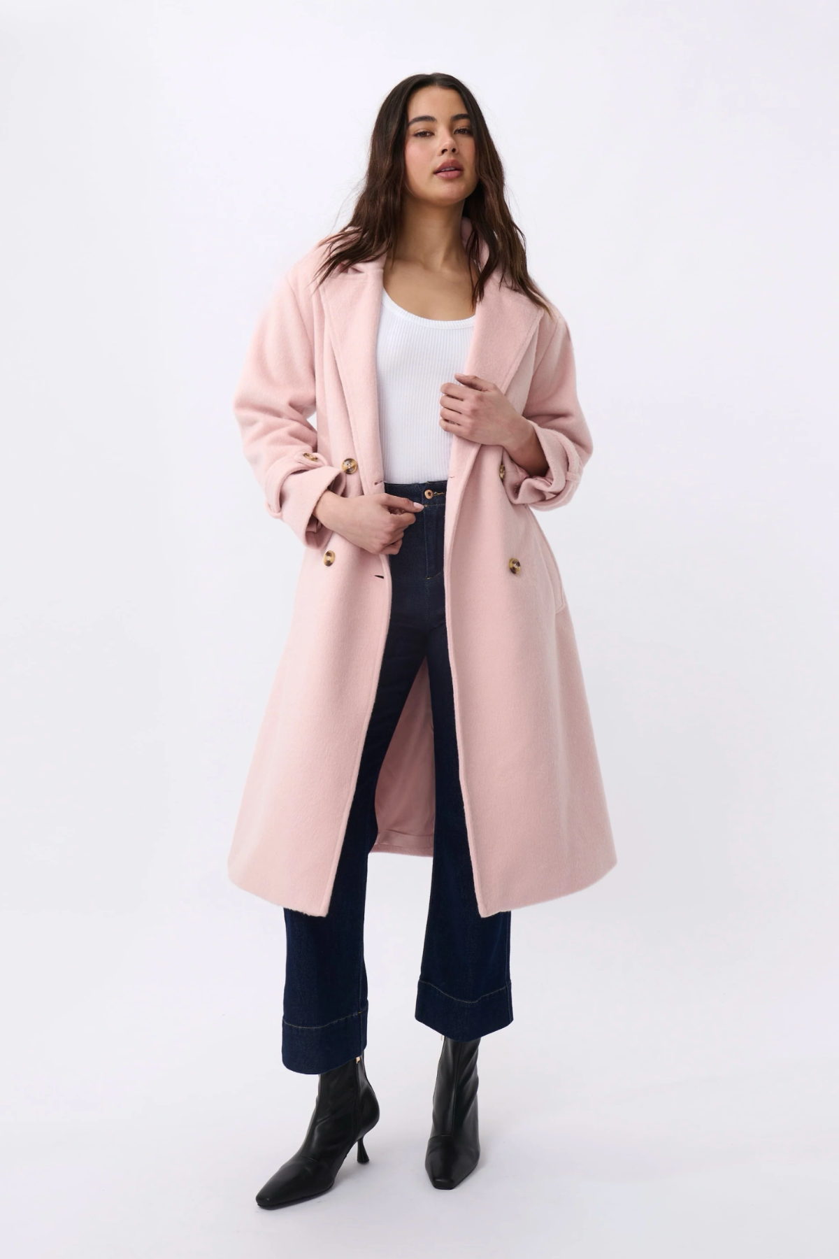 Jasmine Coat Soft Pink